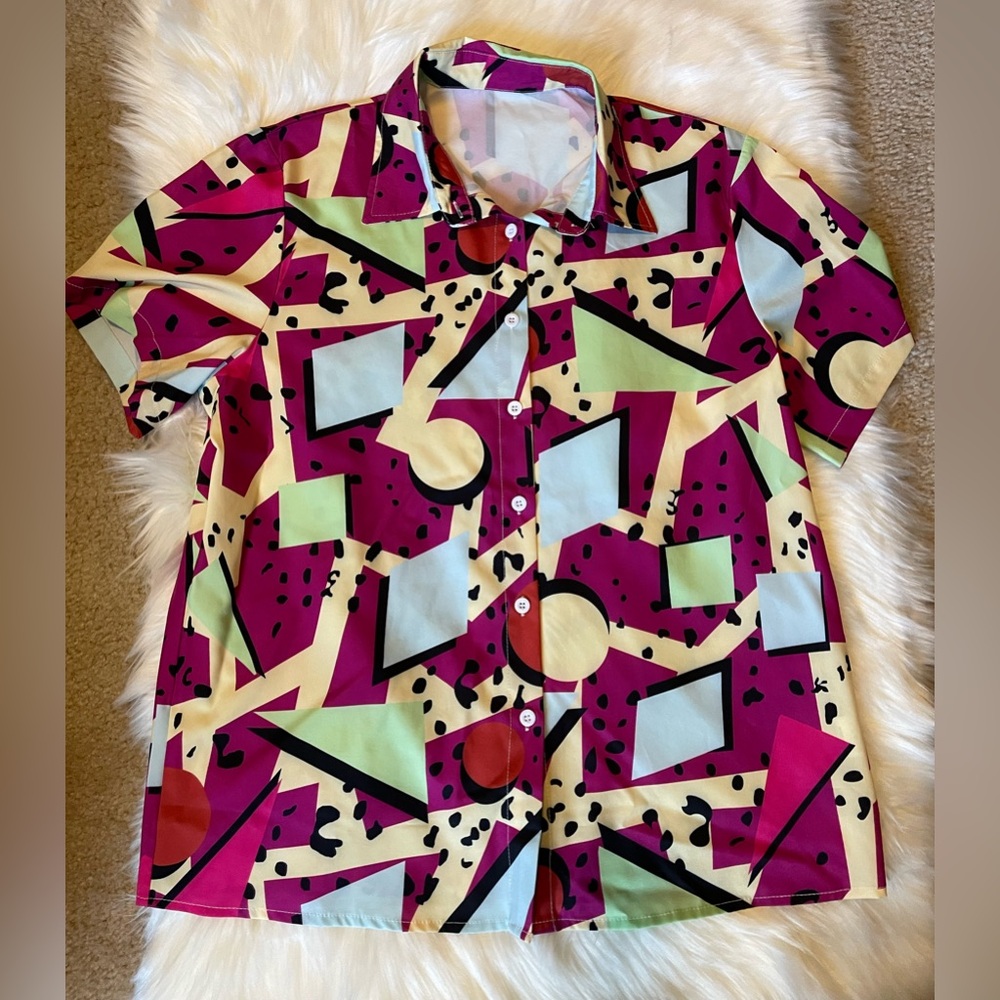 Retro 80’s / 90’s/ Hawaiian Button Down Shirt